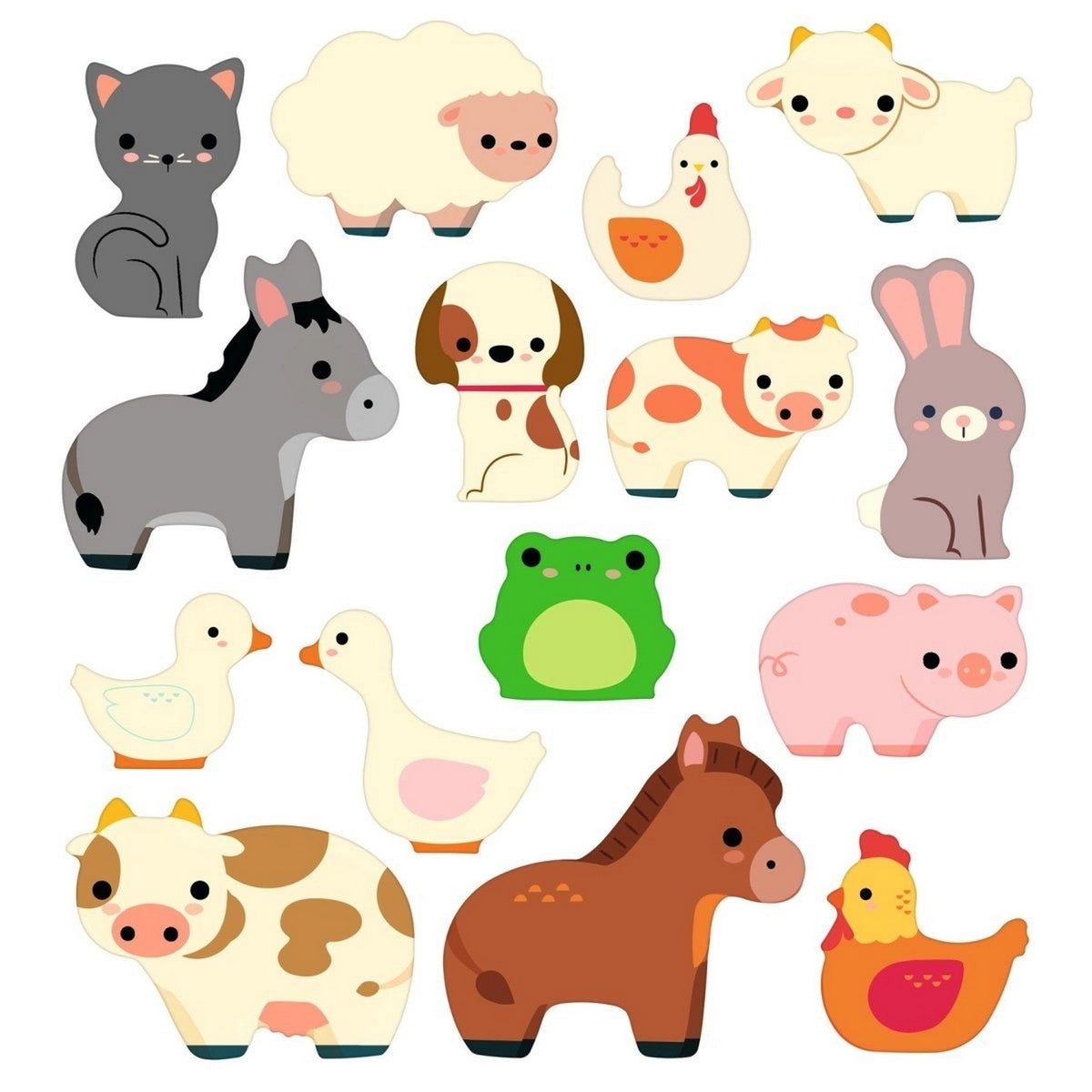 Sticker: Bauernhoftiere