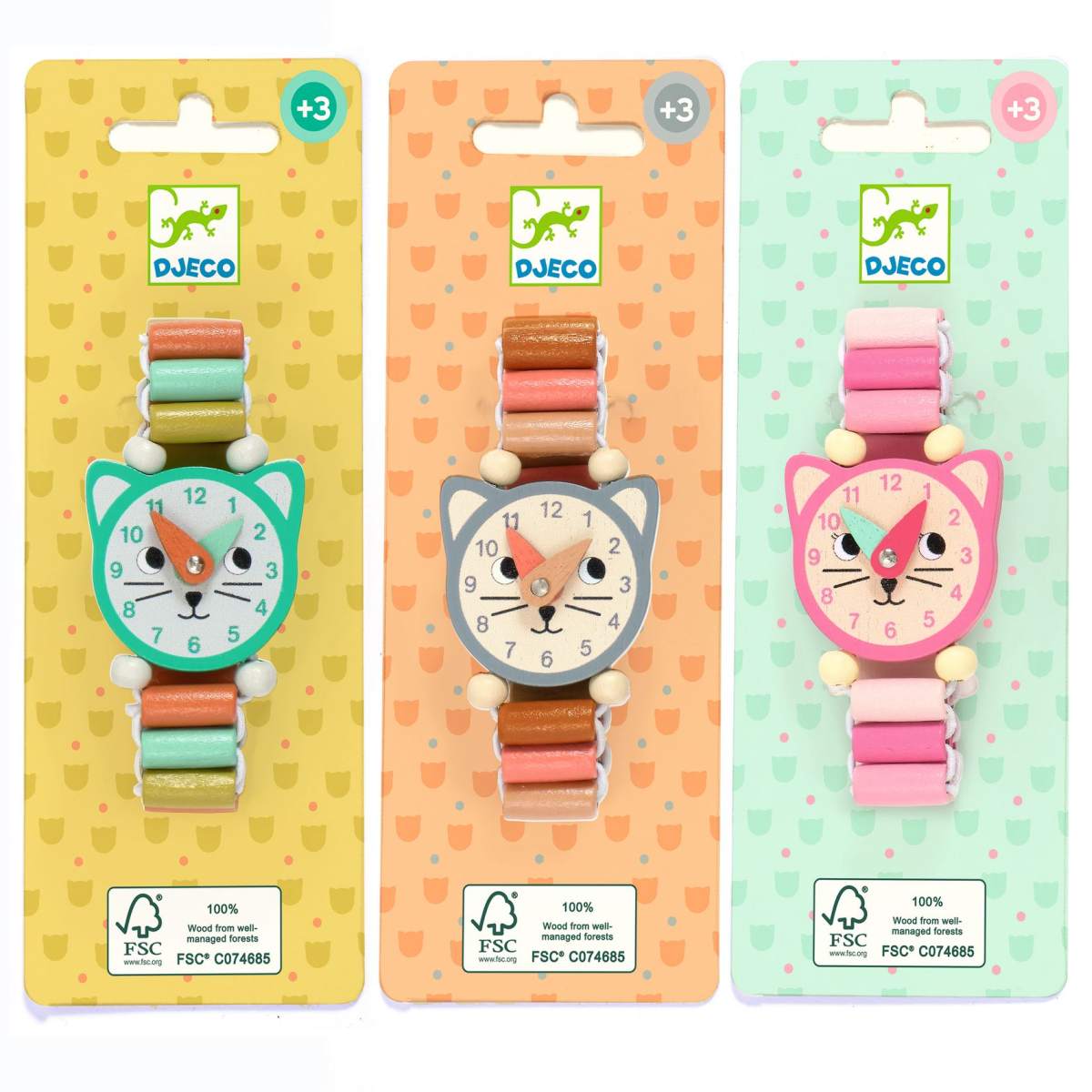 Kleine Armbanduhr Katzen (1 Stück)