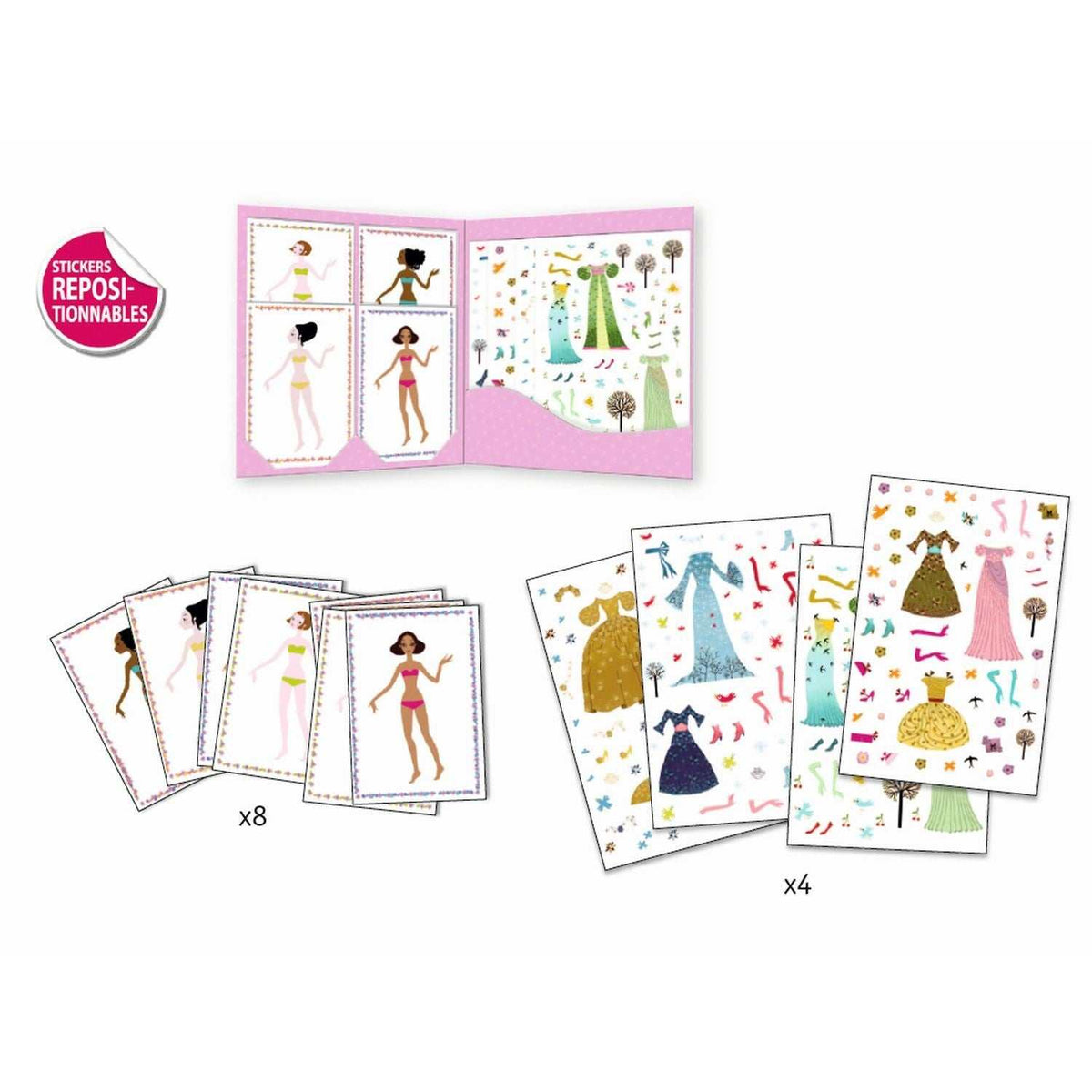 Stickerpuppen: Papier Puppen