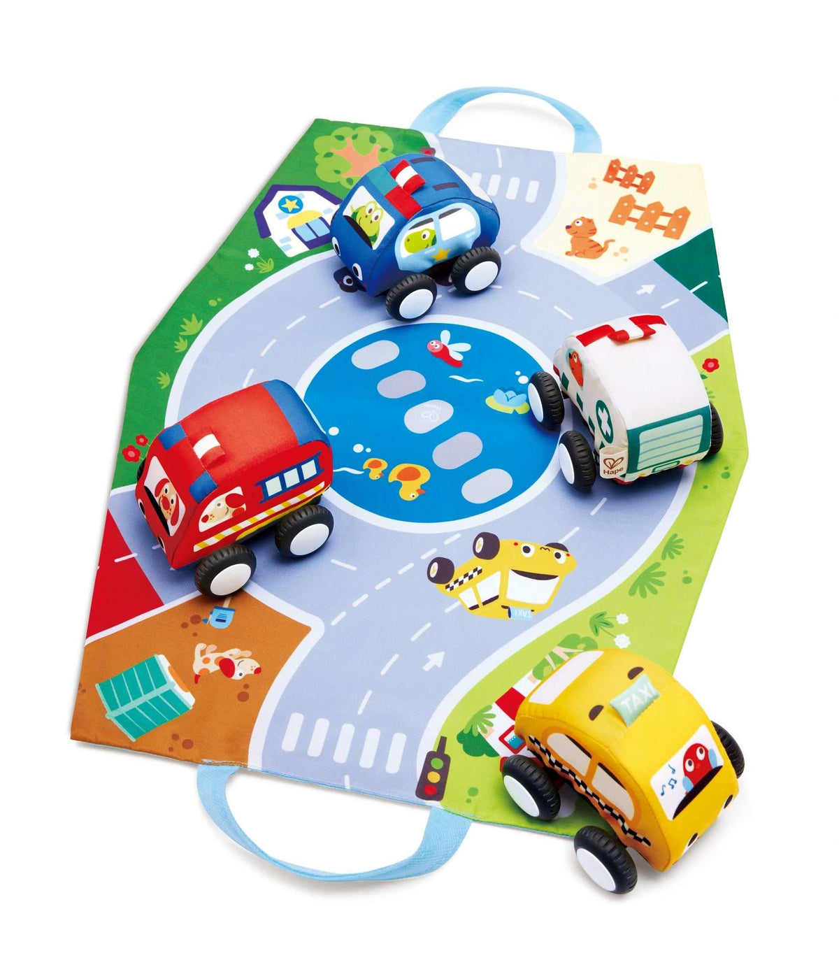 Plüschauto-Set mit Rückziehmotor