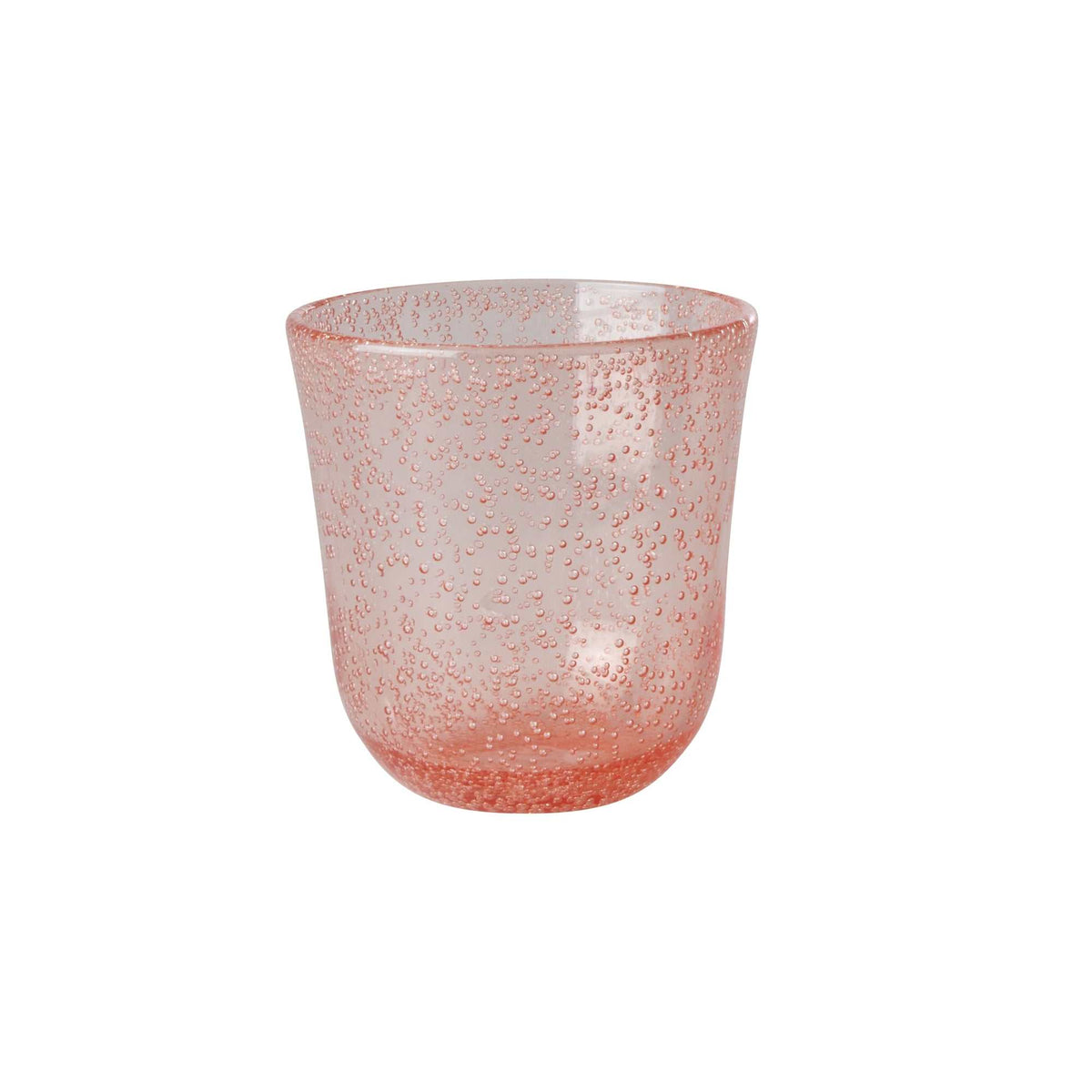 Becher Acryl Bubble Peach 410 ml pinkes robustes Acrylglas mit Blasendesign