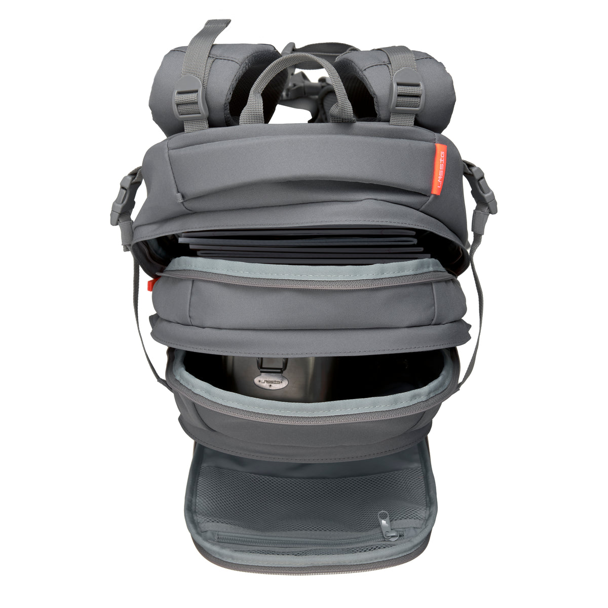 Schulrucksack Origin Bold Anthrazit/Grau