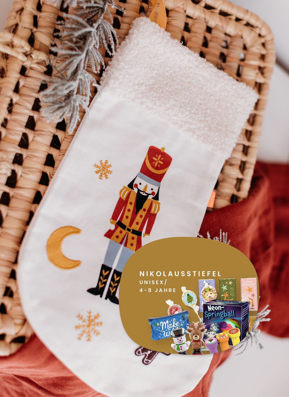 gefüllter Nikolausstiefel unisex 4-8 Jahre
