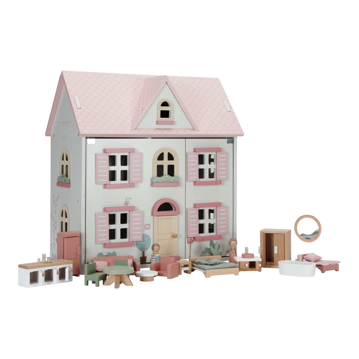 Holzpuppenhaus 20-teilig