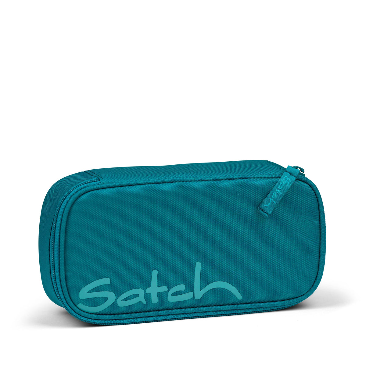 Deep Petrol Schlamperbox with organizer, elastic straps, and large compartments for school supplies