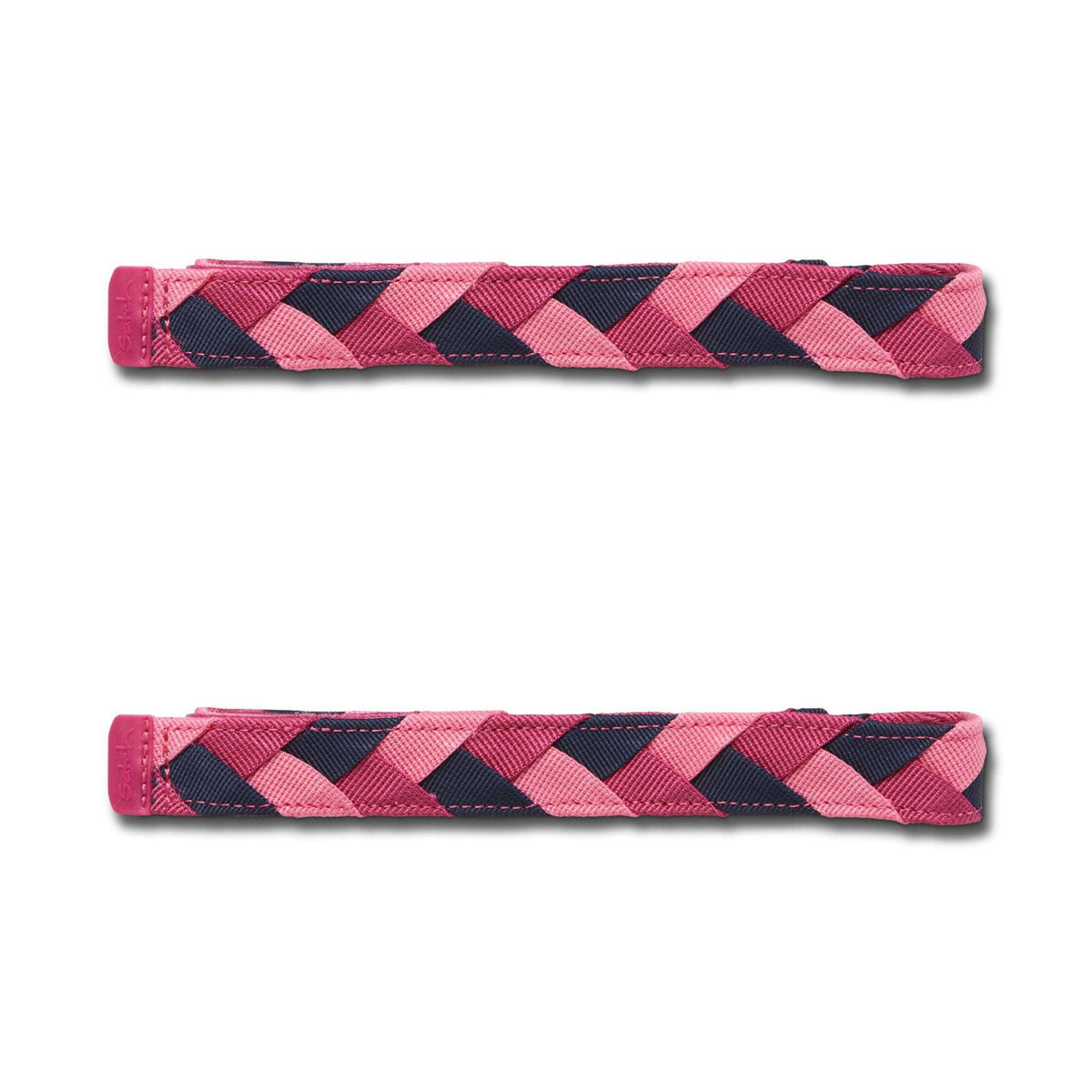 satch swaps Braided Pink school bag accessory with colorful braided design and easy-to-change velcro closures