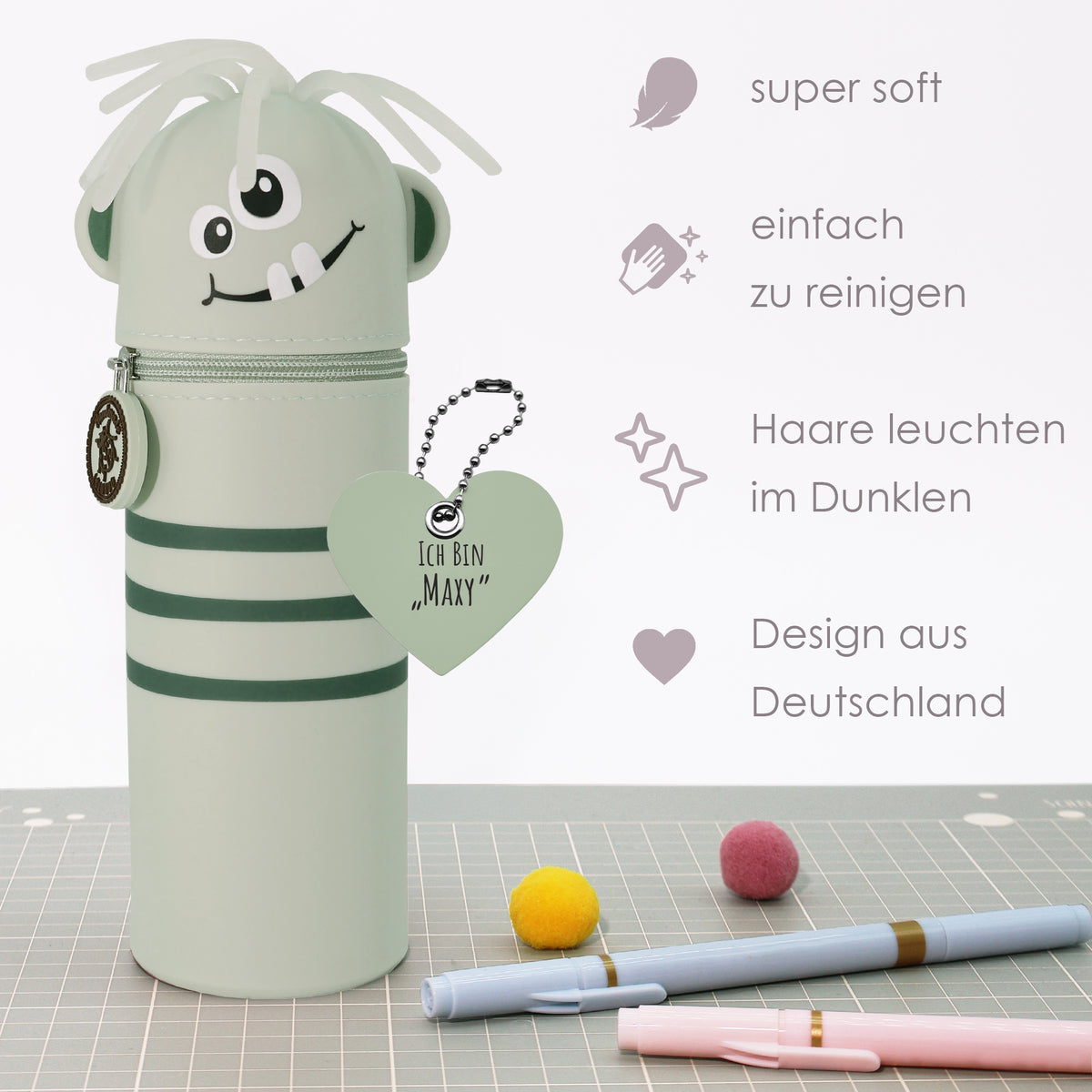 Silikon Monster- Federmäppchen Maxy