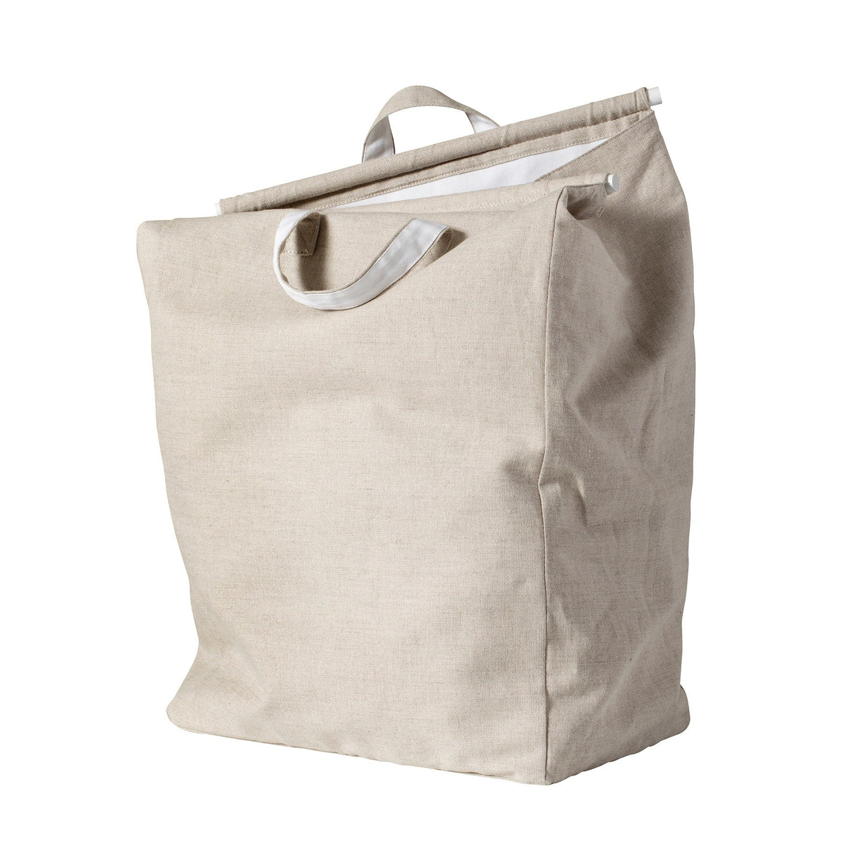 Seaside Wäschesack aus 100% Baumwolle mit zwei Tragegriffen und minimalistischem Design