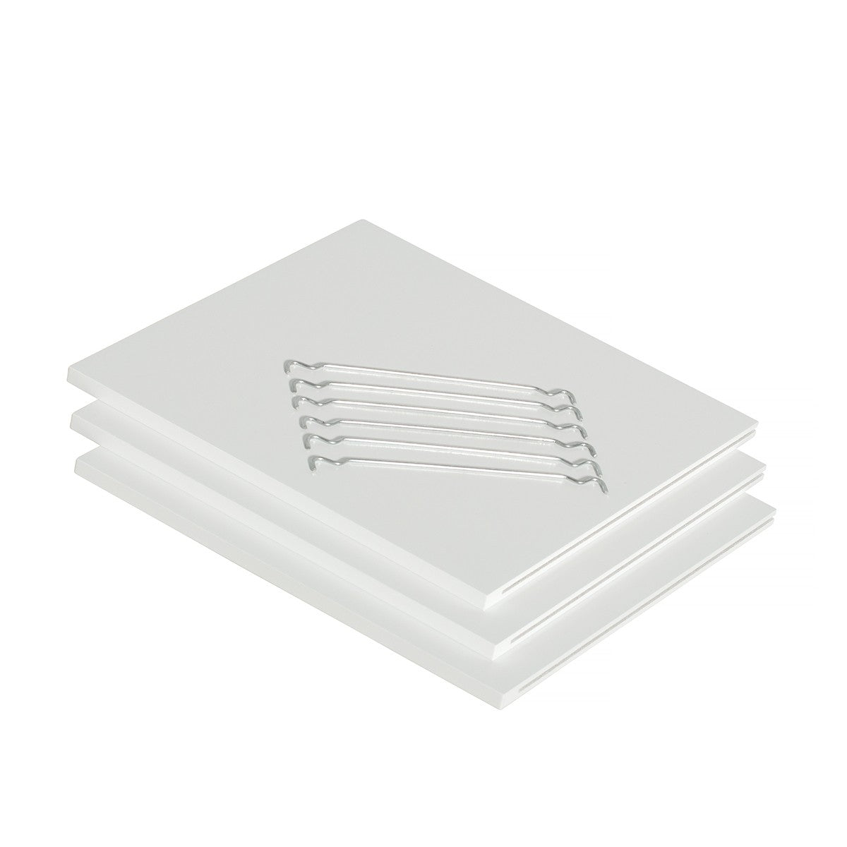 Wood 3 Regal-Einlegböden von Oliver Furniture, 3 Stück, 33x33x1,2 cm zur Regalunterteilung