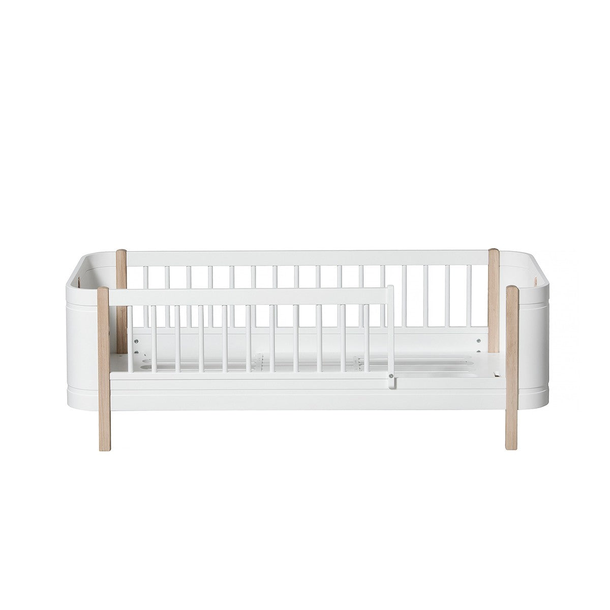 Wood Mini+ Juniorbett weiß Eiche Kinderbett nachhaltiges Design