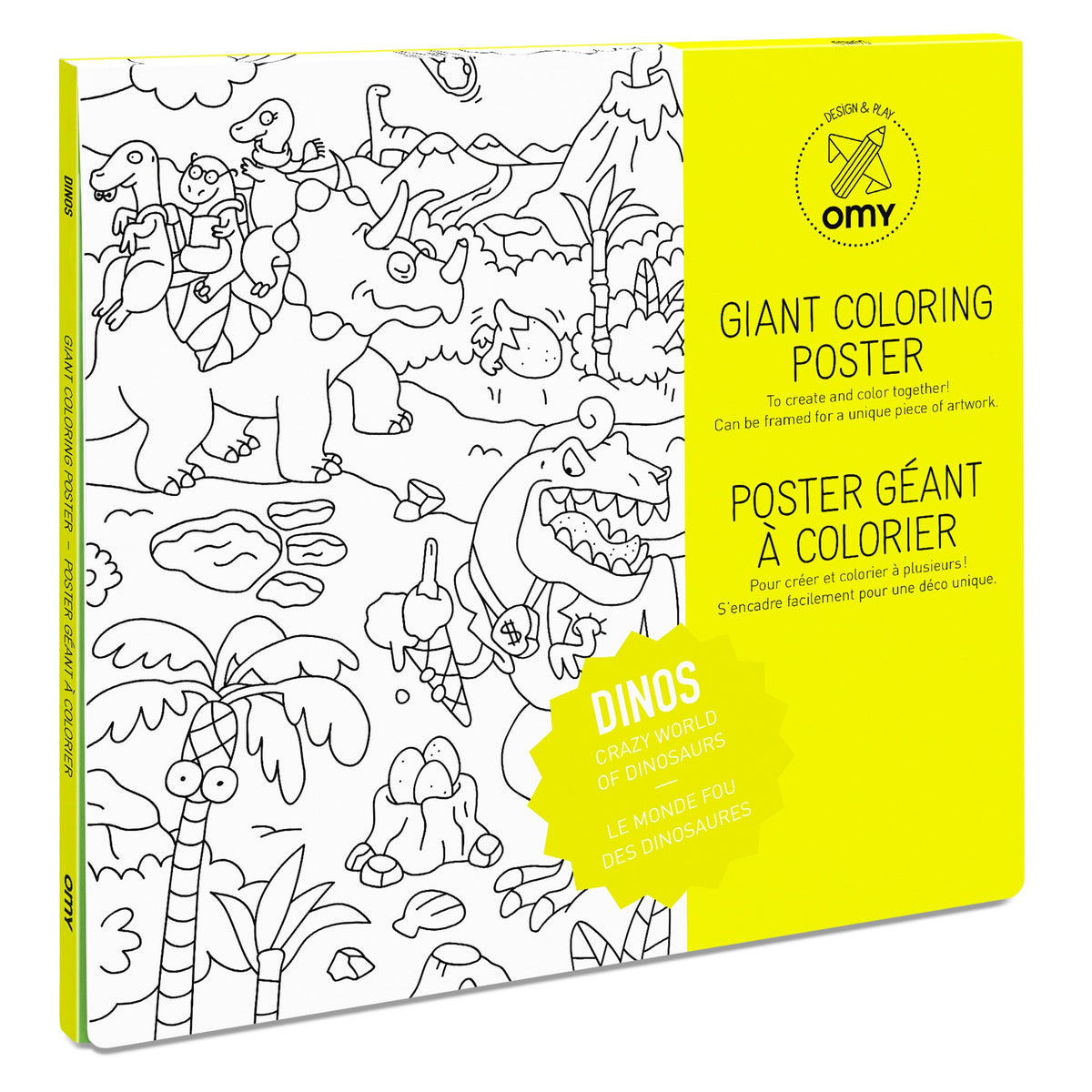 Giant Coloring Poster / Dinos