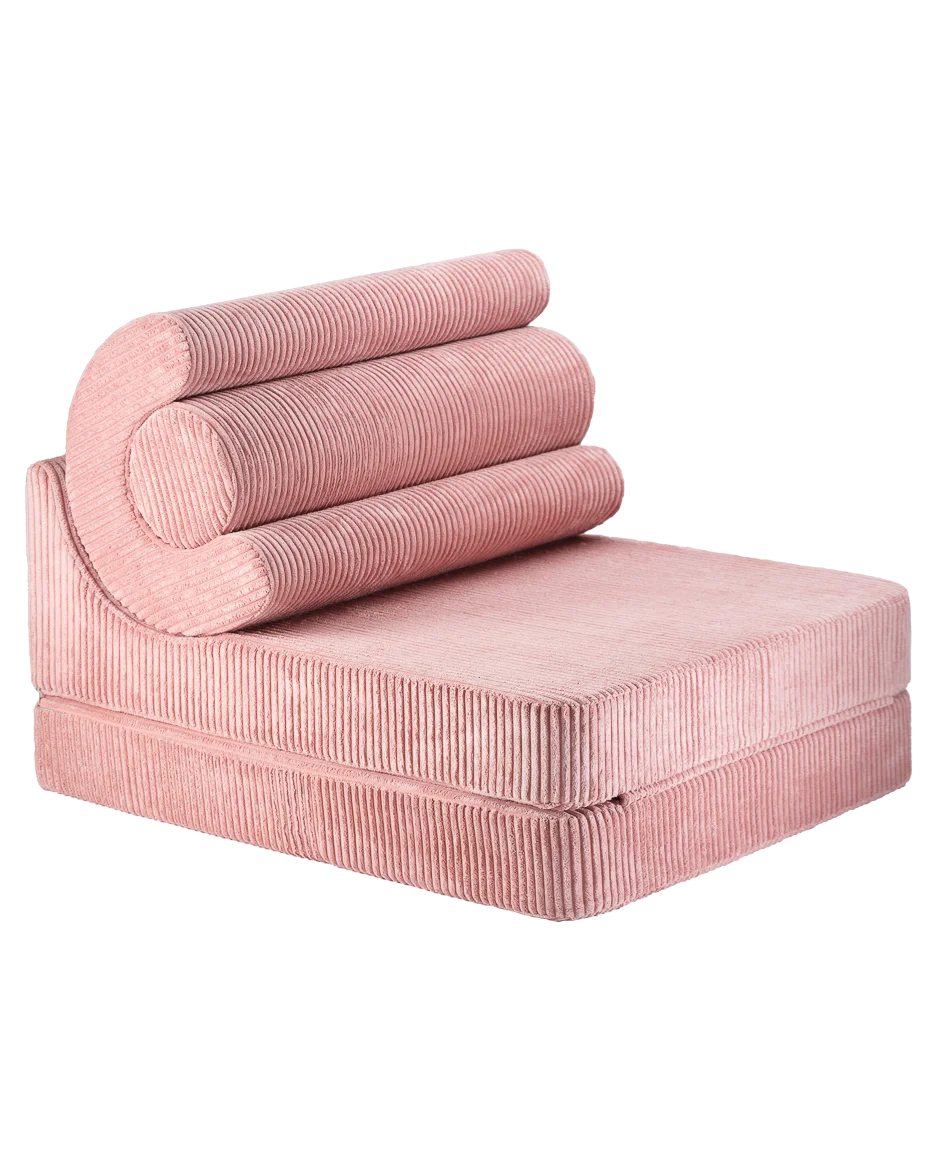 Wigiwama Flipster Pink Mousse versatile kids and adult seat with adjustable backrest and washable cover