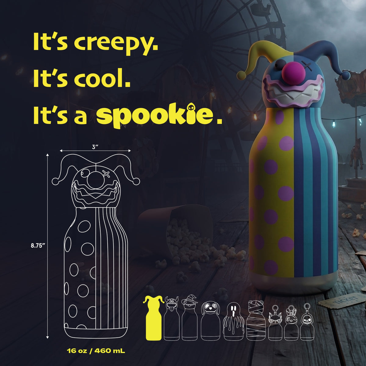 Trinkflasche Spookie- Clown