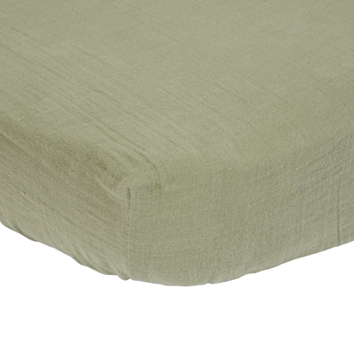 Spannbettuch Musselin 70x140/150 Olive
