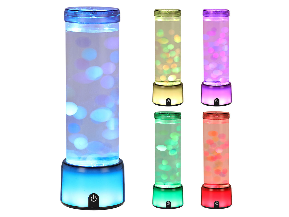 Aqua Lampe mit farbwechselndem Sockel