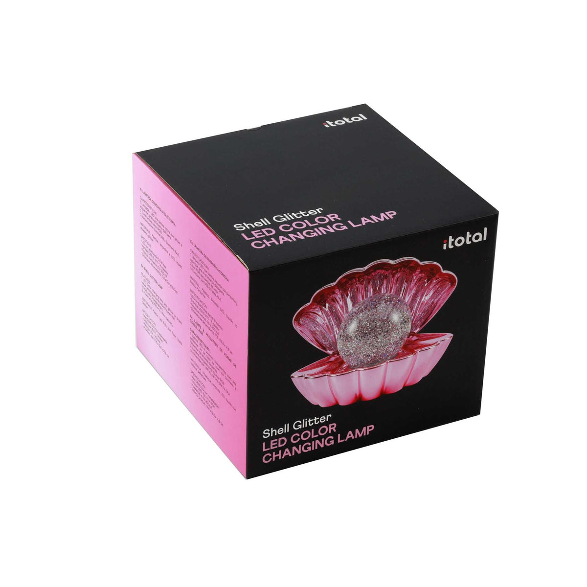 Muschel- Lampe- Metallisches Rosa