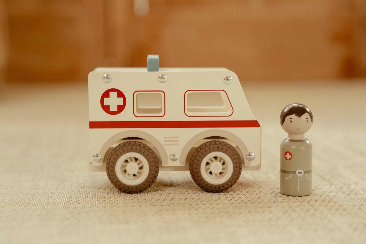 Holz- Krankenwagen