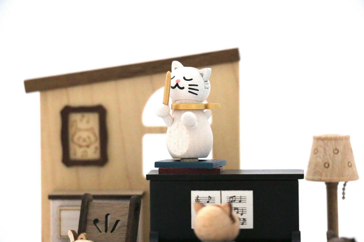 Spieluhr - Katzen spielen Klavier