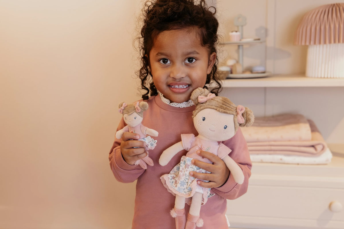 Mini Stoffpuppe Rosa - 10cm