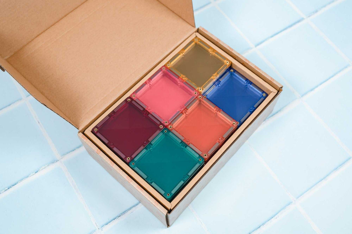 Magnetbausteine Pastell Square Pack 40 Teile