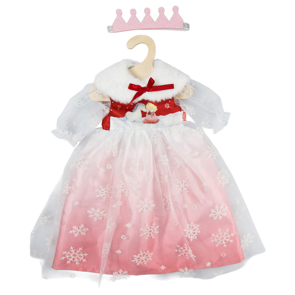 Puppenkleid 'Winterprinzessin Lumi" Gr.35-45 cm
