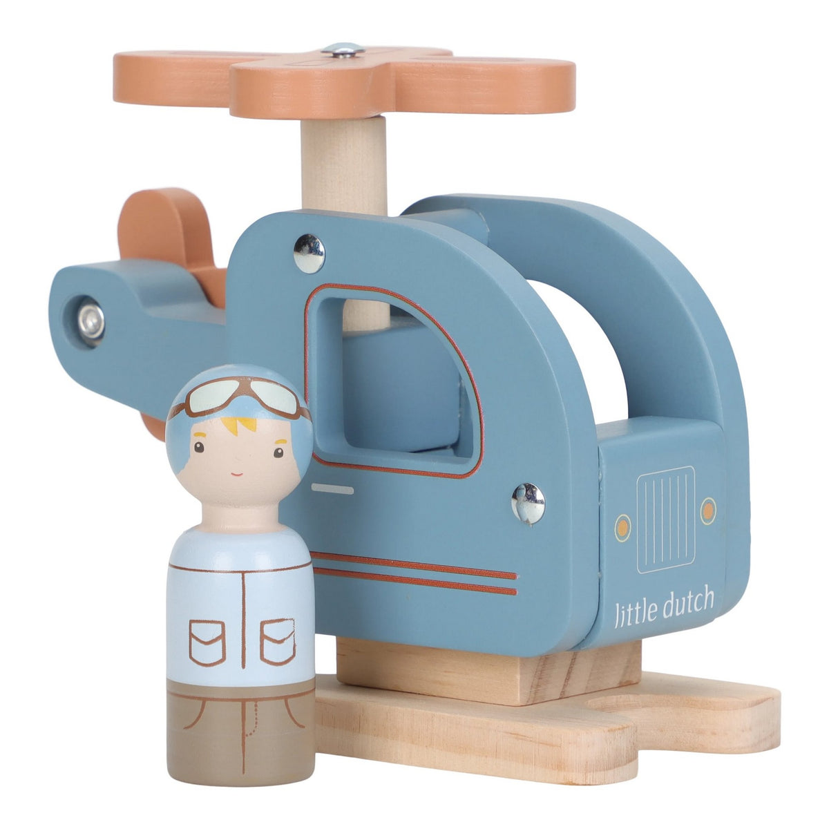 Holz-Hubschrauber