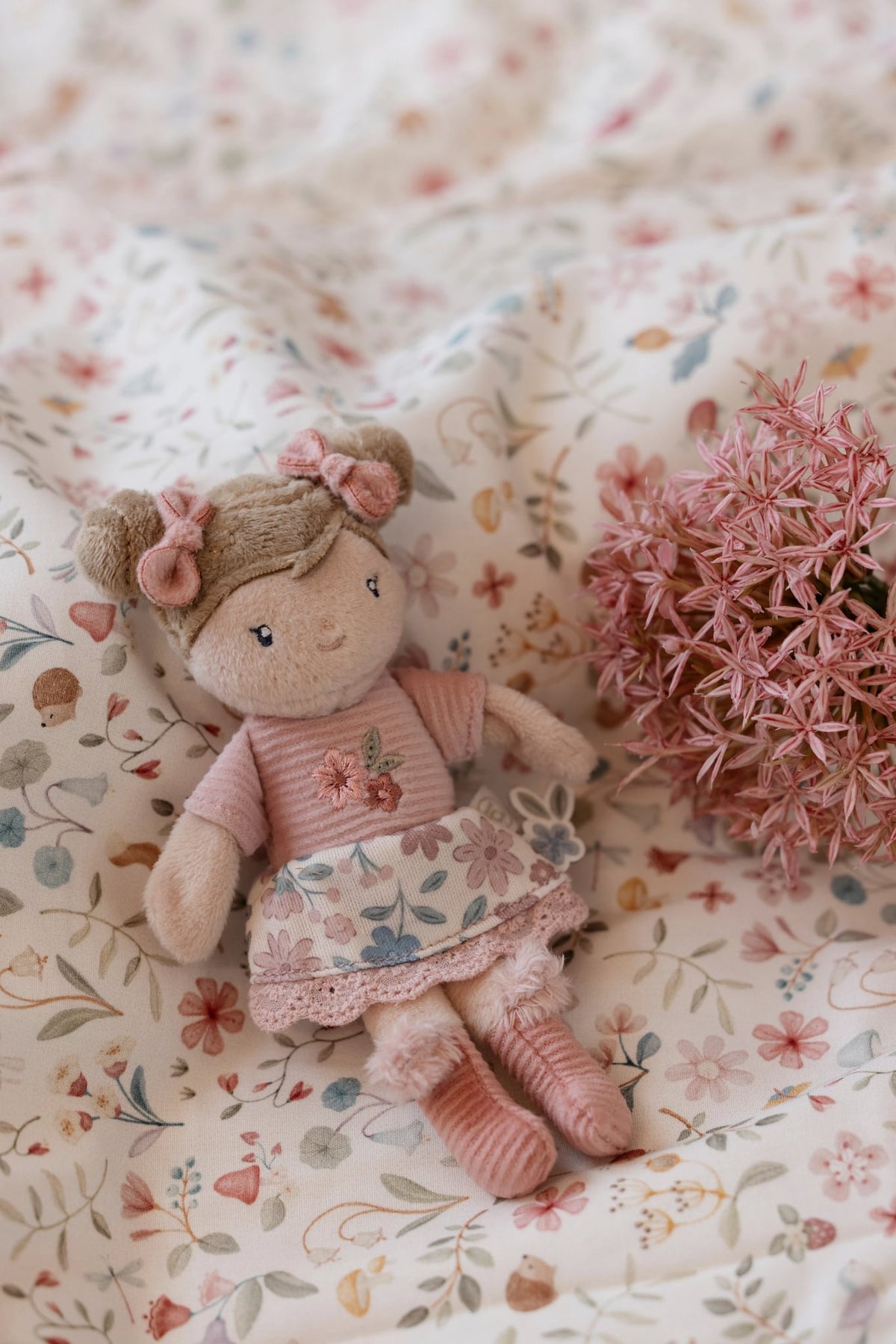 Mini Stoffpuppe Rosa - 10cm