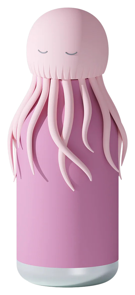 Trinkflasche Bestie- Qualle pink