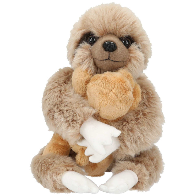 TOPModel Plüsch Faultier Mama mit Baby aus weichem Polyester plüsch, 21 cm groß