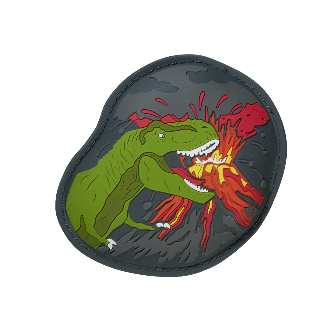 MAGIC MAGS FLASH Dino Keno leuchtende Applikation für Schulranzen mit Magnetfläche