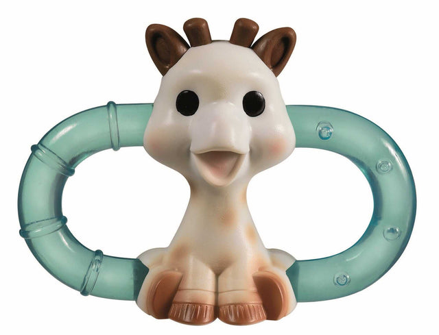Sophie la girafe® doppelter Polarbeißring, weiche kühle Babys Beißhilfe für Zahnungsschmerzen, leicht greifbar, 11 cm Kunststoffspielzeug ab 3 Monaten