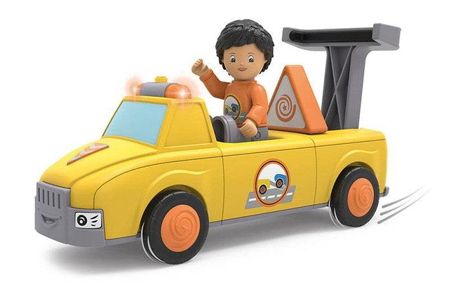 Hochwertiges Siku Spielzeug Chris Carry mit Schwungradmotor und beweglicher Figur, für Kinder ab 18 Monaten