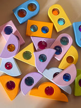 Funkeldächer pastell / 12 Teile