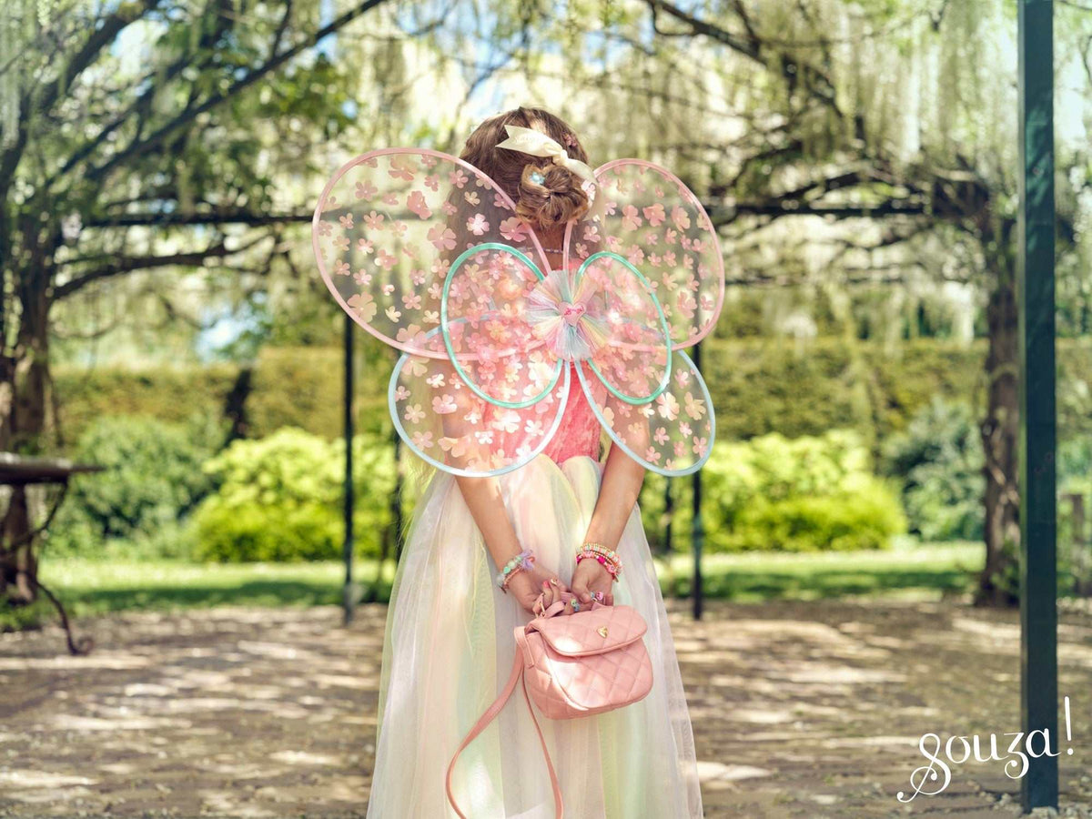 Flora Kostüm Kleid + Flügel 5-7 Jahre