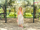 Flora Kostüm Kleid + Flügel 5-7 Jahre