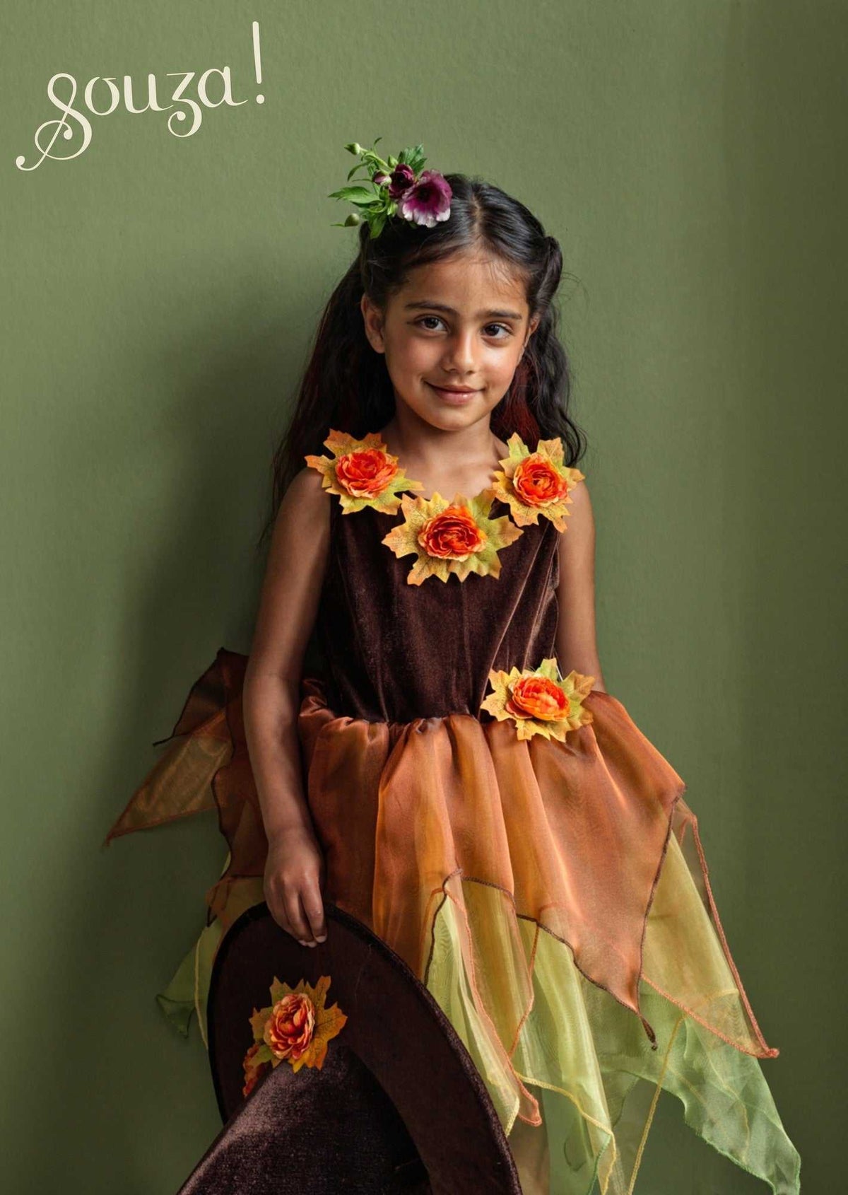 Waldhexe Sabrina/ Kleid + Hut 8-10 Jahre