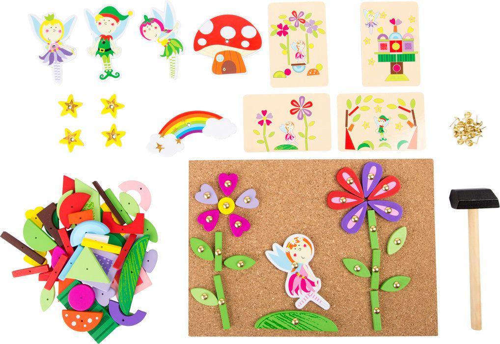 Hämmerchenspiel Fee Kreativspiel mit Hämmerchen und Ziernägeln für Kinder ab 6 Jahren