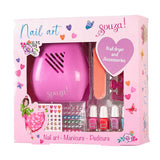 Souza veganes Beauty Set mit Nagellacktrockner und buntem veganem Nagellack für Kinder