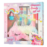 Einhorn Make-up + Schlafmaske Set