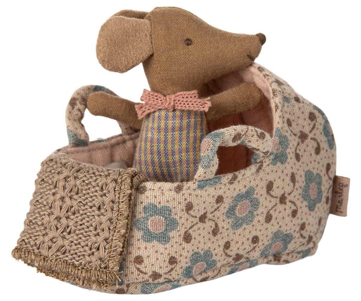 Tragetasche Babymaus Rose