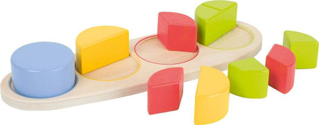 Lernspiel Bruchkreise Holzspiel zum Formen- und Farbensortieren für Kinder ab 3 Jahren