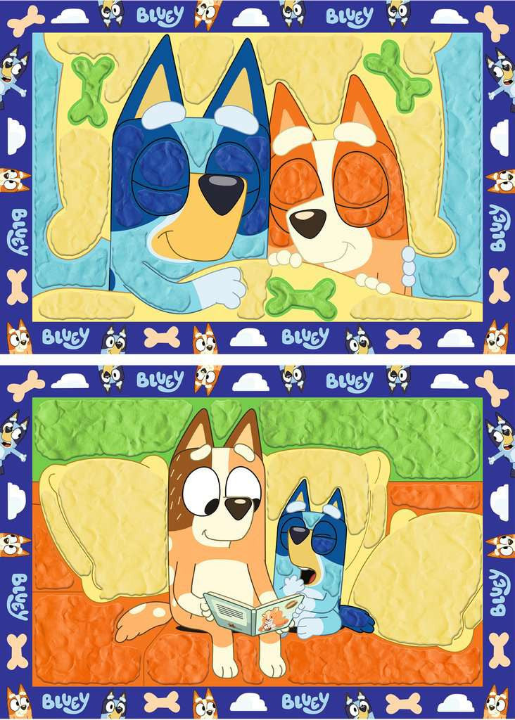 Kneten nach Zahlen/ Gute Nacht, Bluey