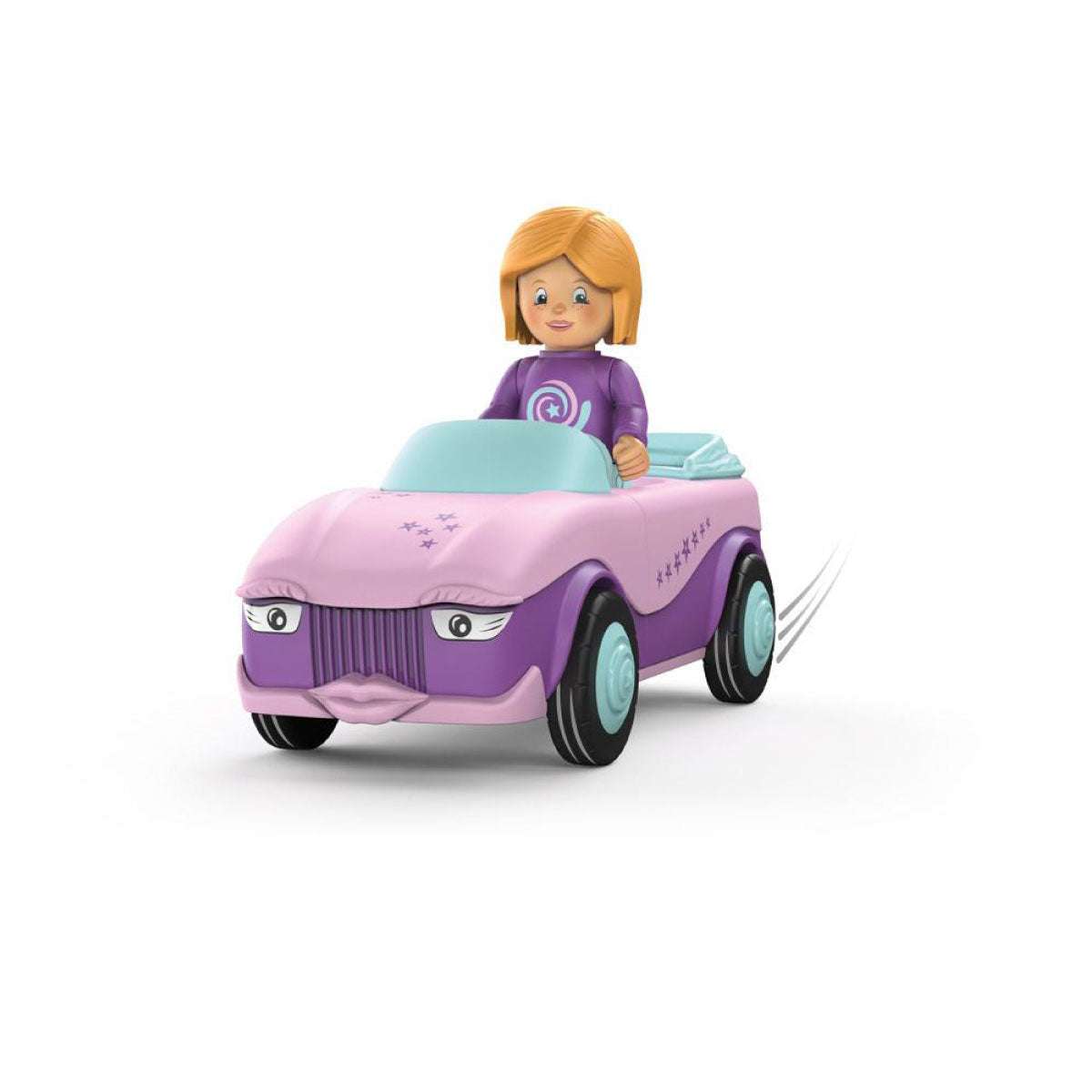 Betty Blinky Spielzeug mit Schwungradmotor und beweglicher Spielfigur, Made in Germany