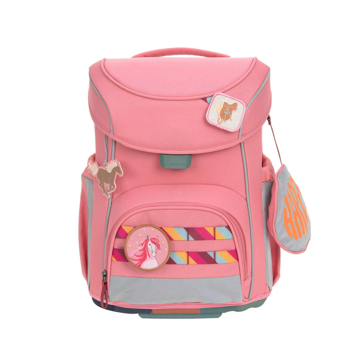 Schulranzen Set 7-teilig, Slim Unique pink