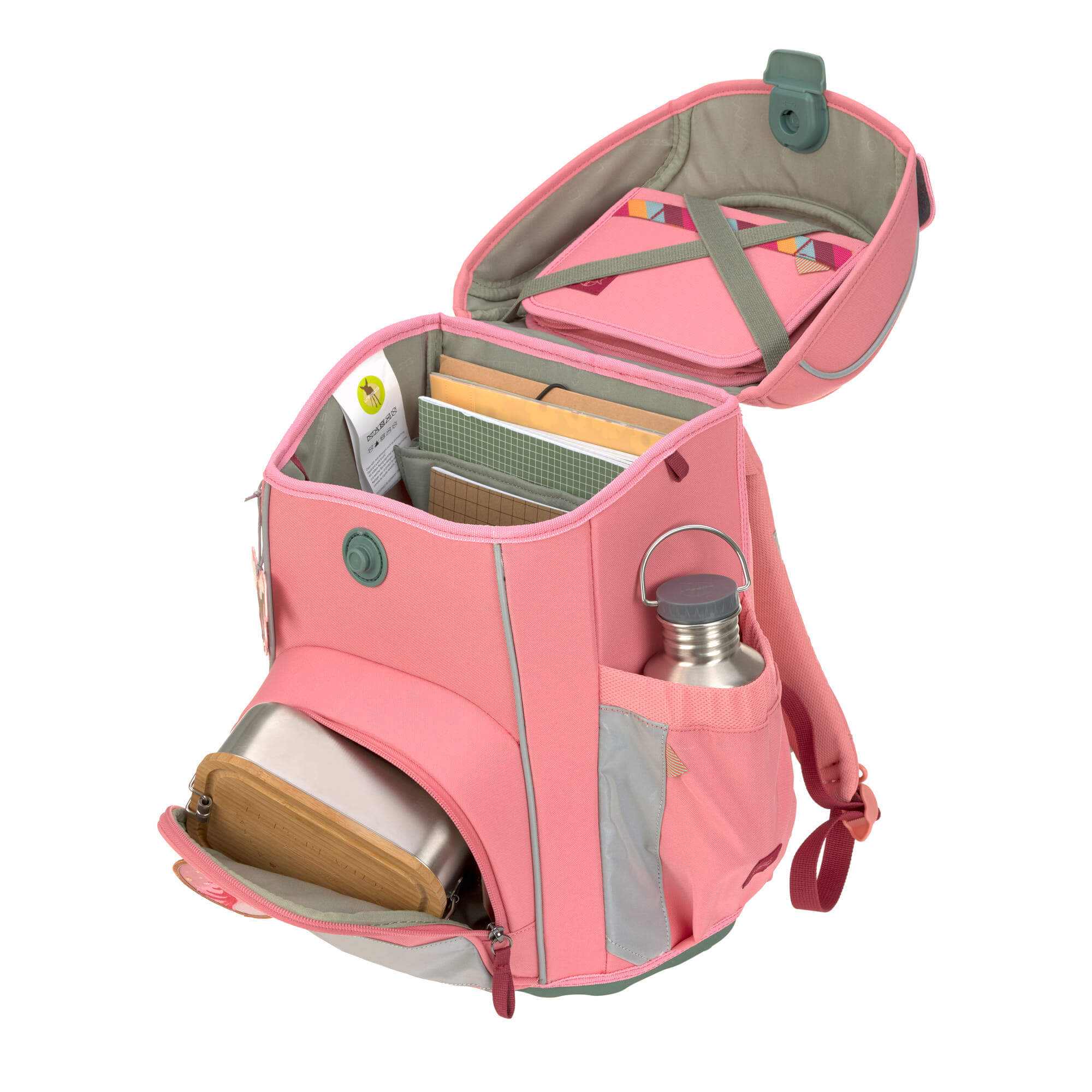Schulranzen Set 7-teilig, Slim Unique pink