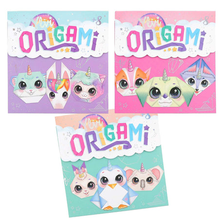 Depesche Origami-Set von Ylvi mit 27 bedruckten Blättern, Faltanleitungen und Stickern für magische Tiere