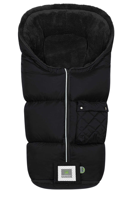 Fußsack Gino kuscheliger, warmer Kinderwagen-Fußsack mit Hochbausch-Faserkugeln und wasserabweisendem Material