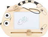 Magnetische Zaubertafel Katze zum Malen mit Stift und Stempeln für Kinder