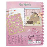 Miss Melody Malbuch mit Pailetten