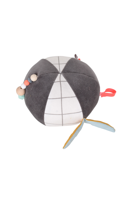 Aktivitätsball Panda aus Bio-Baumwolle mit Knistergeräuschen zur Förderung der Baby-Motorik